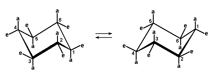 Plik:Wiązania aksjalne i ekwatorialne w pierścieniu cykloheksanu.png